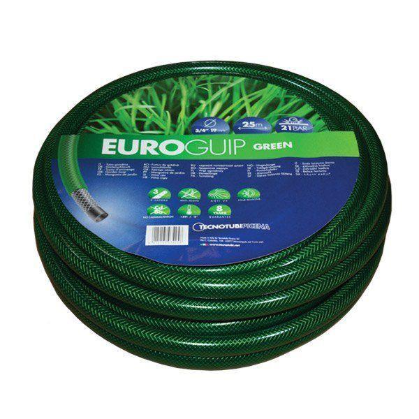 

Шланг садовый Tecnotubi Euro Guip Green для полива диаметр 5/8 дюйма, длина 25 м (EGG 5/8 25)