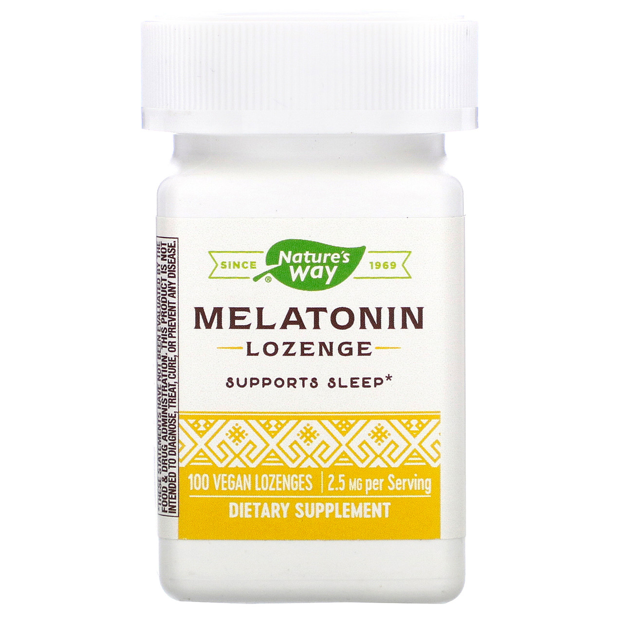 

Мелатонин Nature's Way "Melatonin Lozenge" 2.5 мг (100 леденцов)