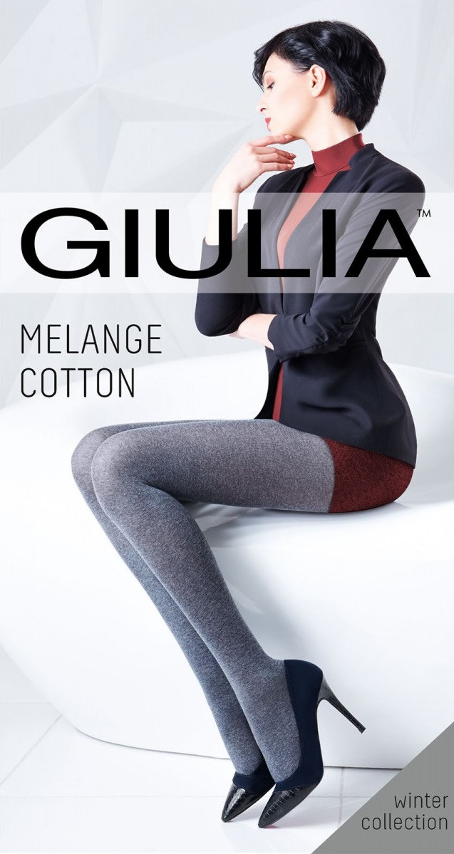 

Колготки женские Giulia MELANGE COTTON 200, dark grey, 4