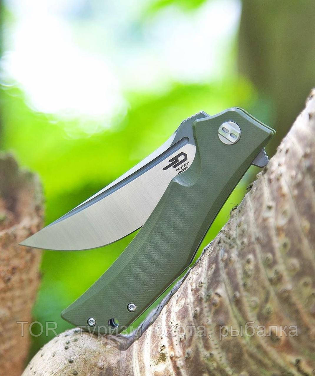 

Нiж складний Bestech Knife SCIMITAR Army Green BG05B-1