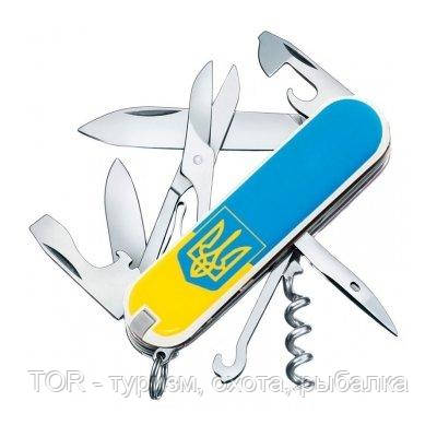 

Ніж Victorinox Climber Ukraine 1.3703.7R3 тізуб ж / б