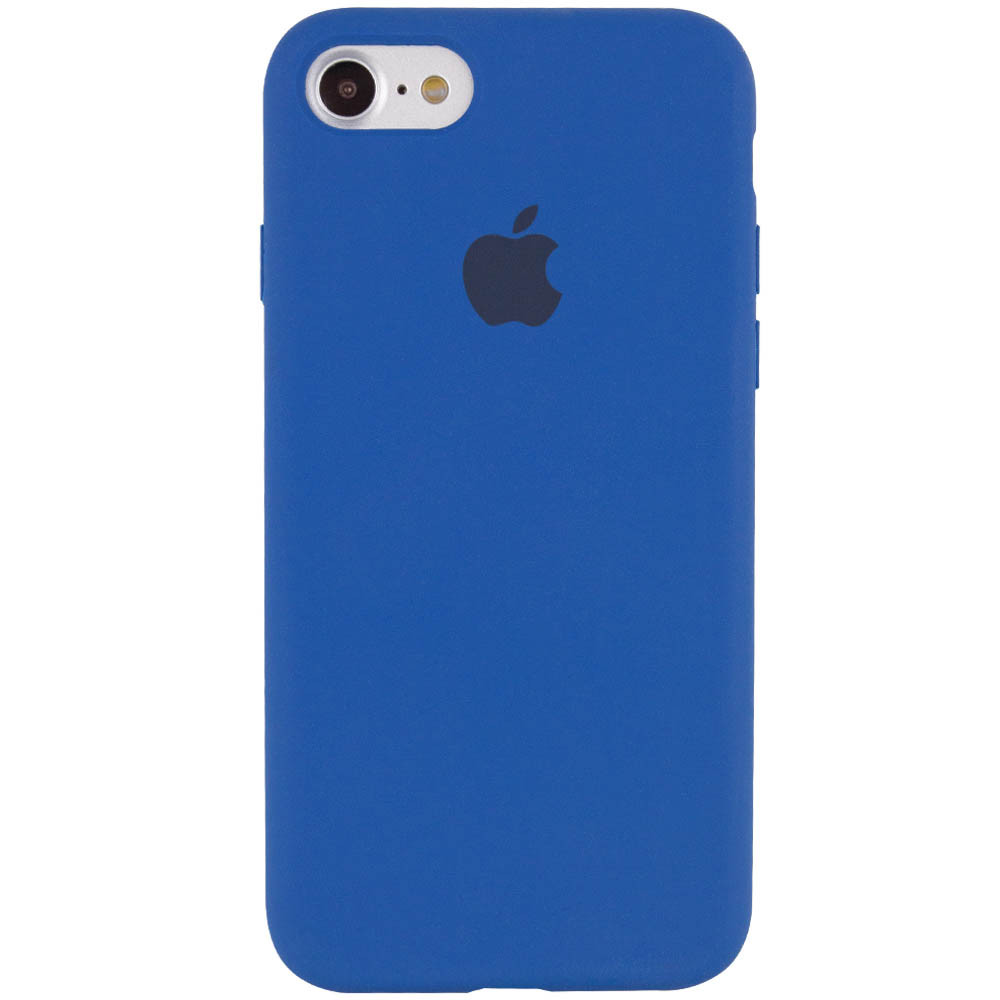 

Силиконовый чехол с микрофиброй (AA) для Apple iPhone 7 / 8 / SE (2020) (4.7") Синий / Navy Blue