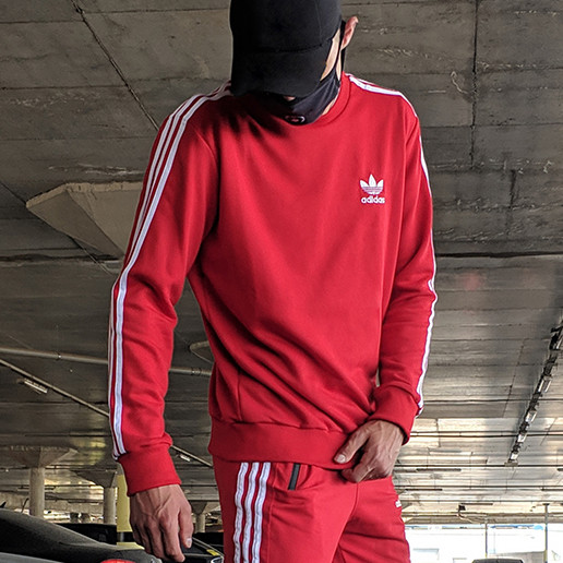 

Свитшот в стиле Adidas Badge красный L