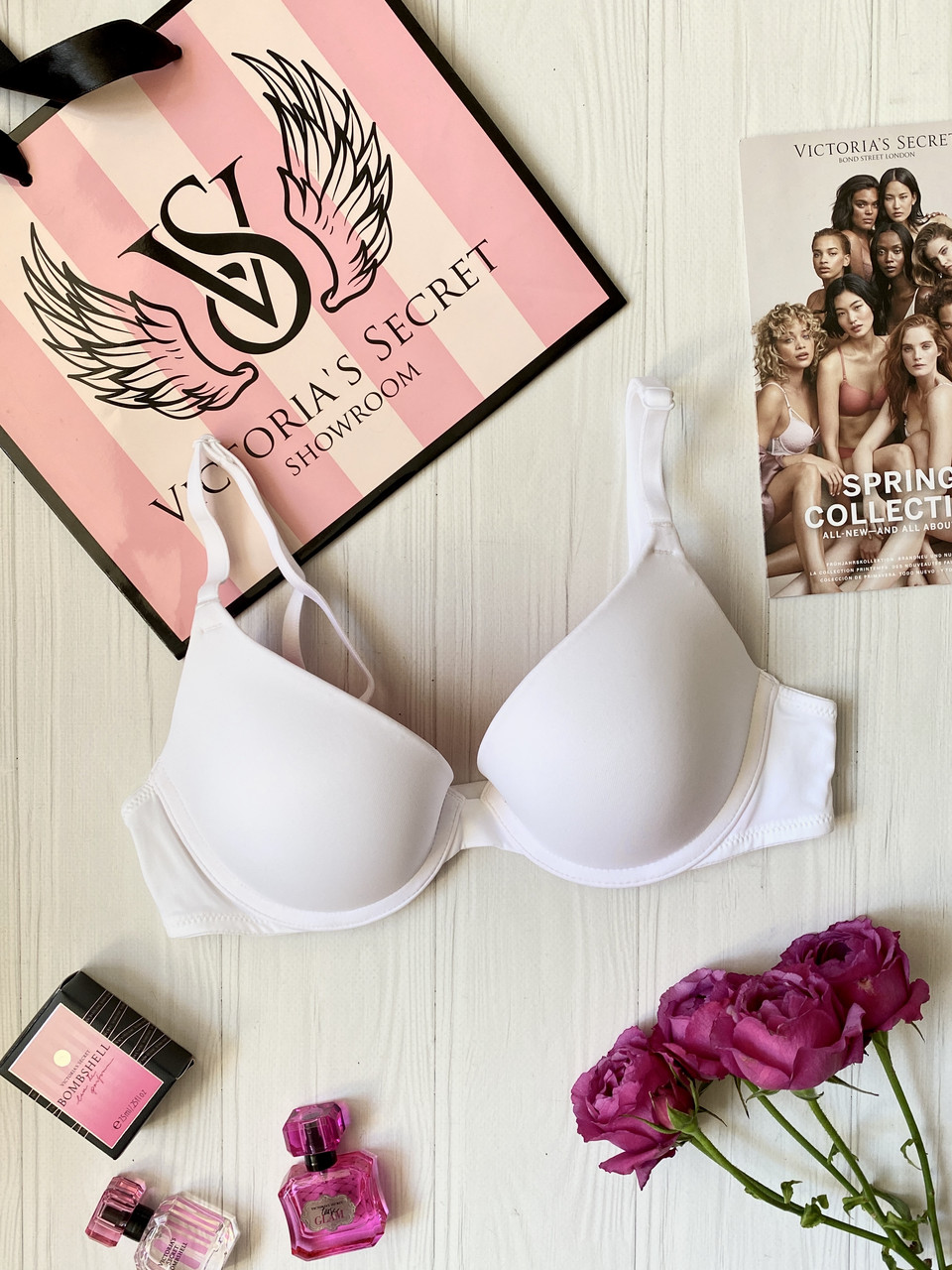 

Бюстгальтер Victoria's Secret Pink! Размер - 32B, Белый