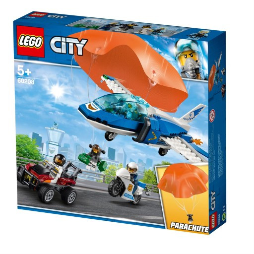 

Блочный конструктор LEGO City Воздушная полиция Арест с парашютом (60208)