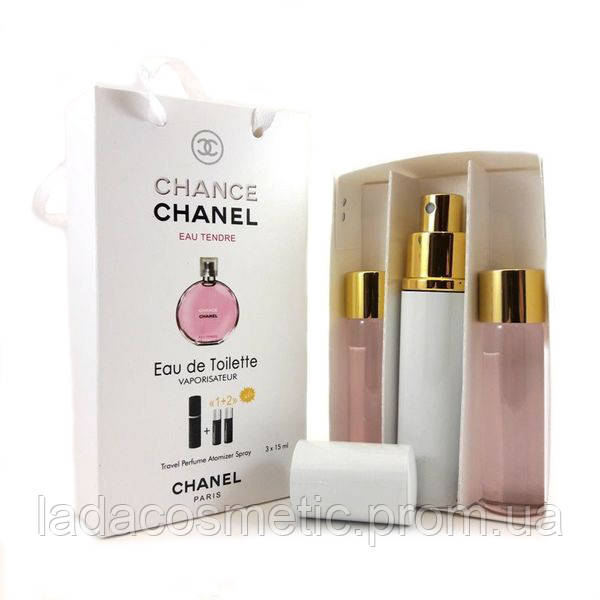 

Набор с феромонами Chanel Chance Eau Tendre (3×15 ml)