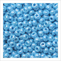 Бисер Preciosa Чехия №68020 голубой , перламутровый , размер 4/0Нет в наличии