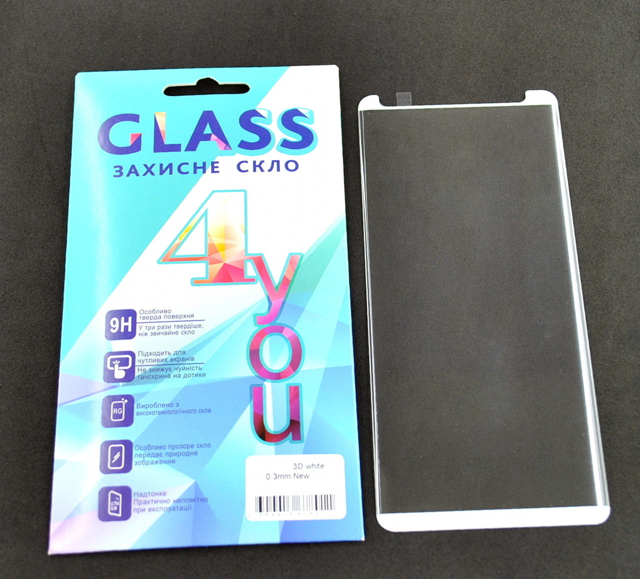 

Защитное стекло Samsung N950 Galaxy Note 8 3D White 4you