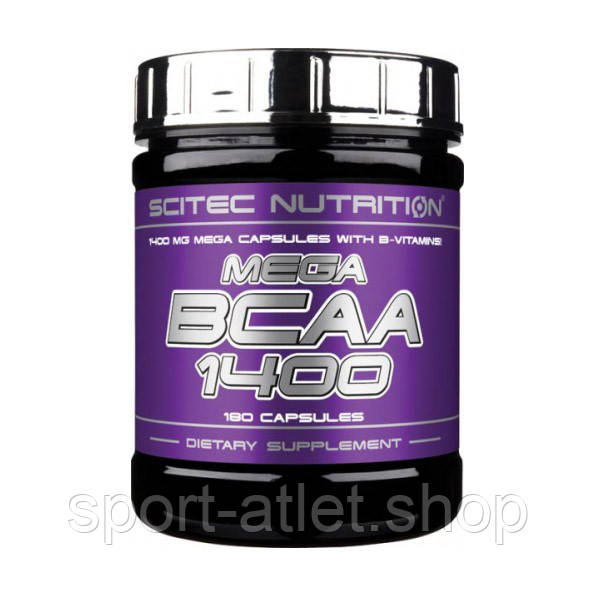 

BCAA Scitec Mega BCAA 1400, 180 капсул