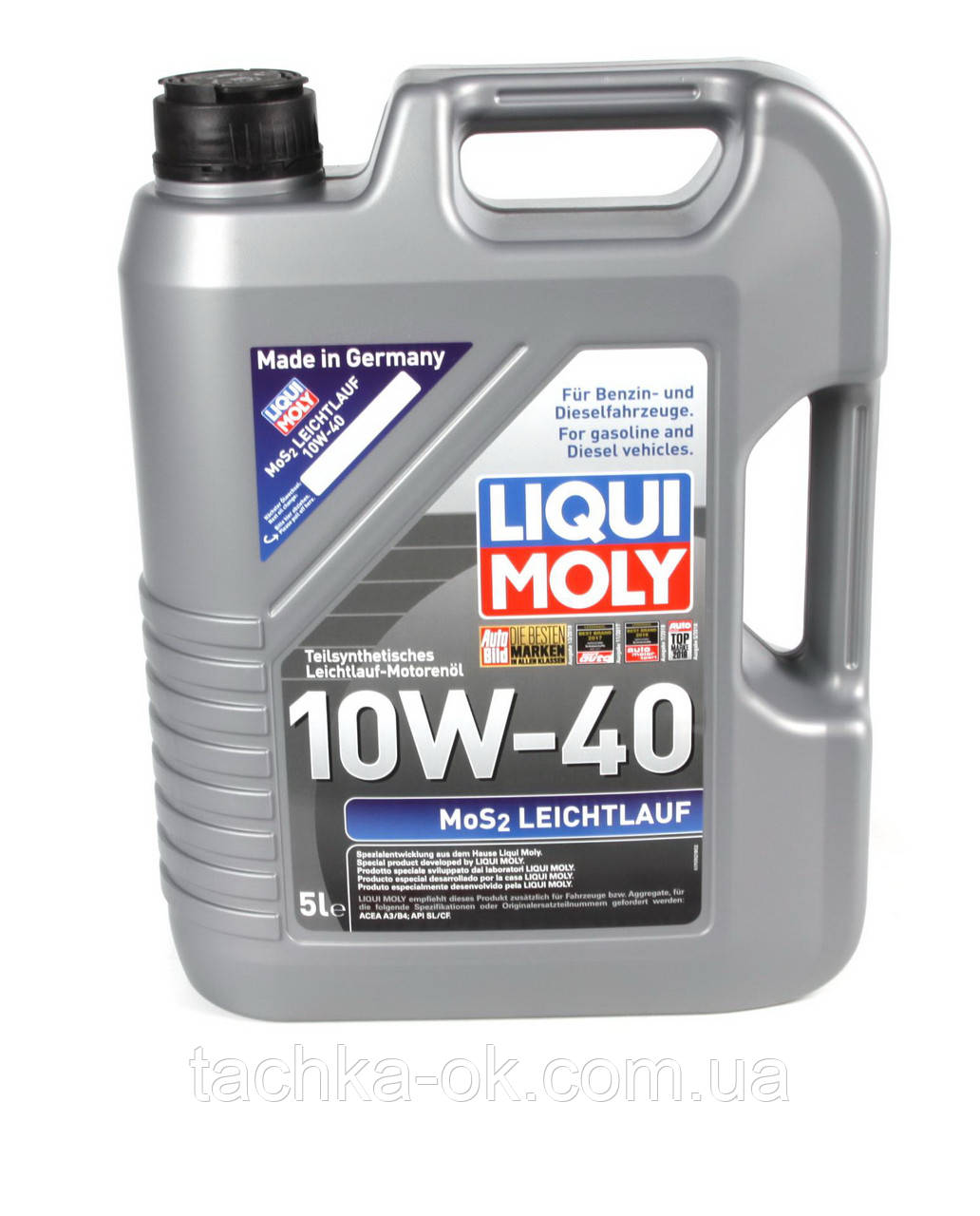 

LIQUI MOLY Масло 10W40 MoS2 Leichtlauf (5L) (API SL/CF/ACEA A3-04/B4-04)