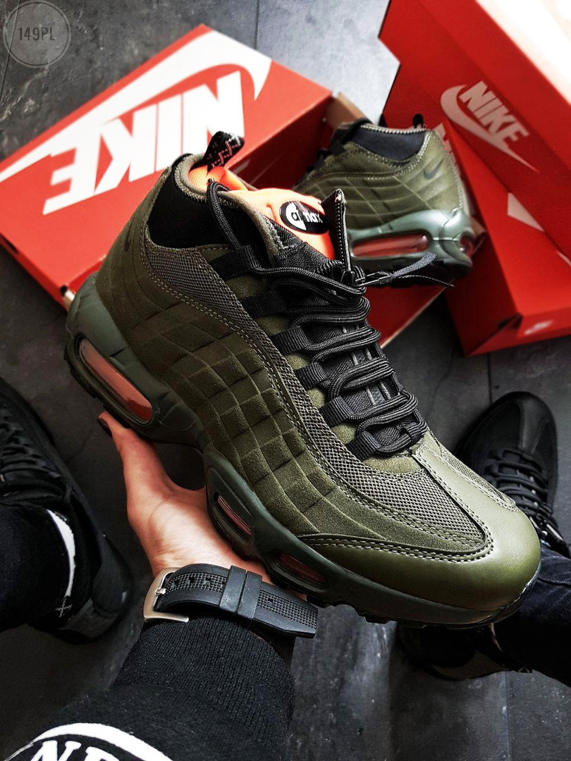 

Мужские кроссовки Air Max 95 Sneakerboot Green, Хаки