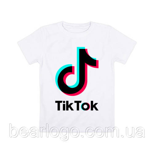 

Детская футболка TIK TOK. ТИК ТОК . белый, 164