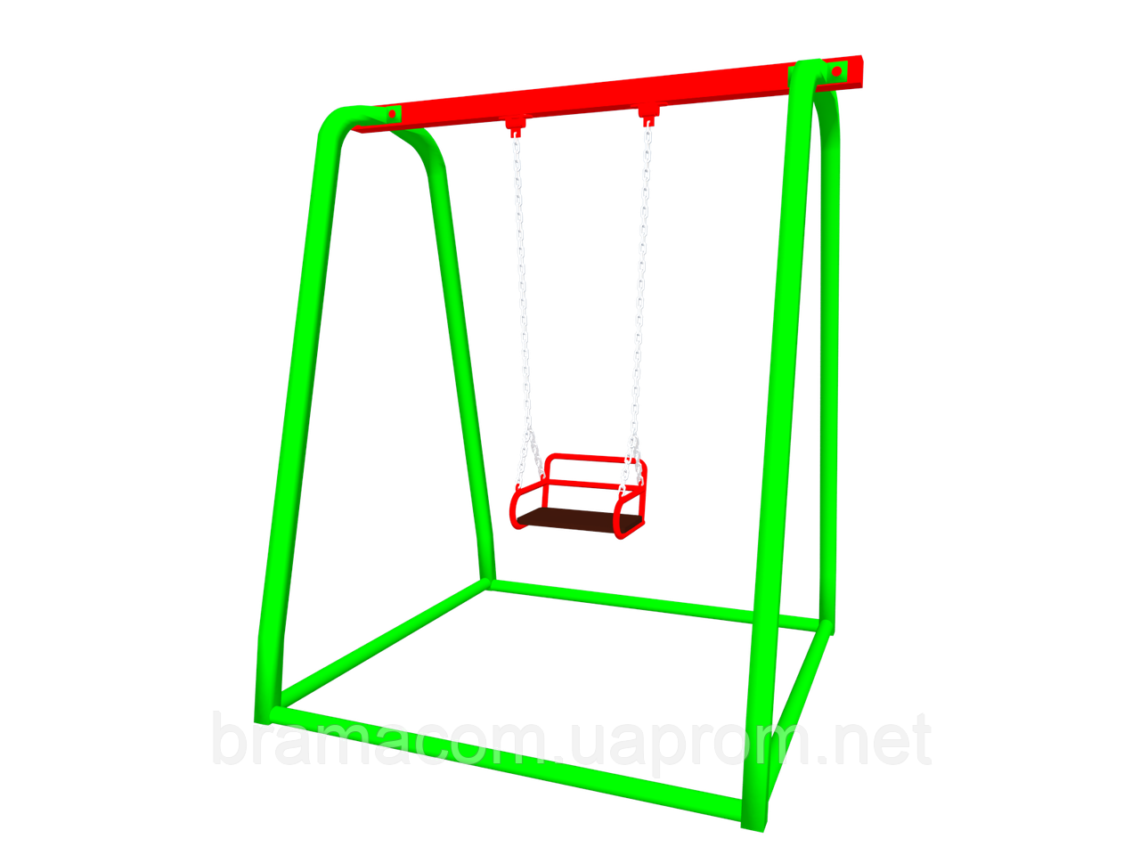 

Качель одинарная металлическая (передвижная) "БРАМА", Зеленый;красный;синий