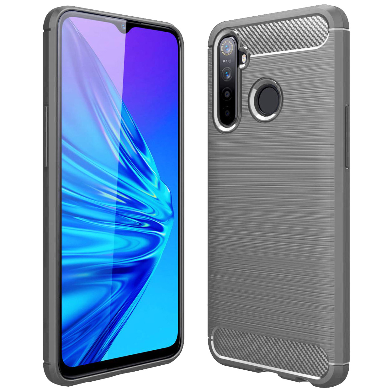 

TPU чехол Slim Series для Realme 5 Pro, Серый