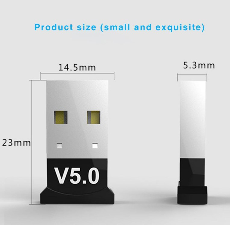 

USB Bluetooth адаптер 5.0 dongle. Блютус приемник,Блютуз передатчик для ПК и ноутбука CSR 5.0 +++