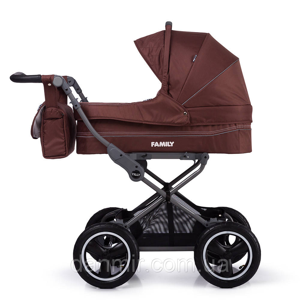 

Универсальная коляска TILLY Family T-181 Brown с дождевиком, коричневая, Коричневый