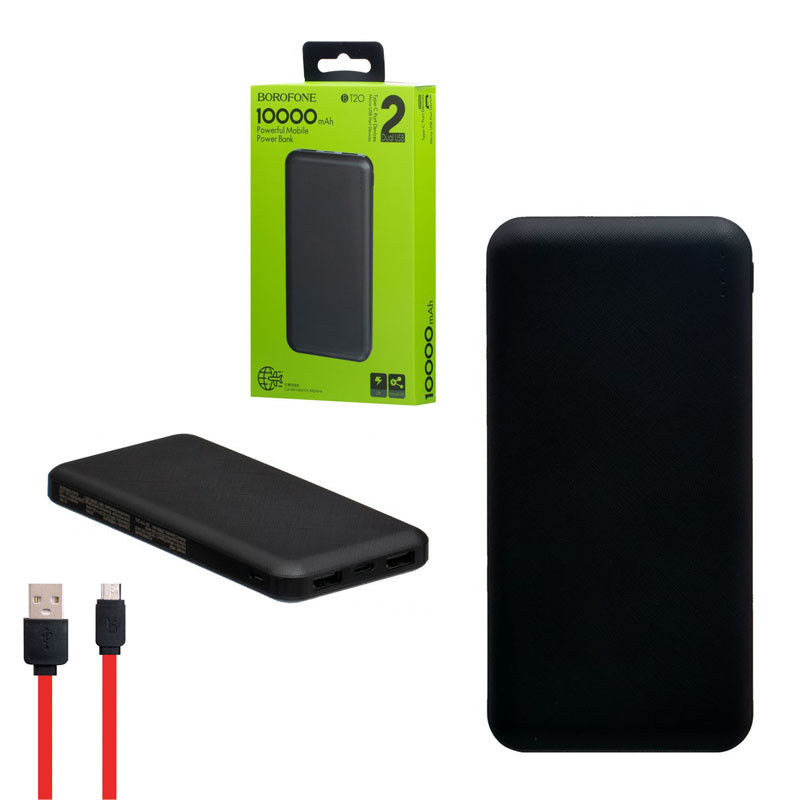 

Power Bank Borofone BT20 10000mAh, черный