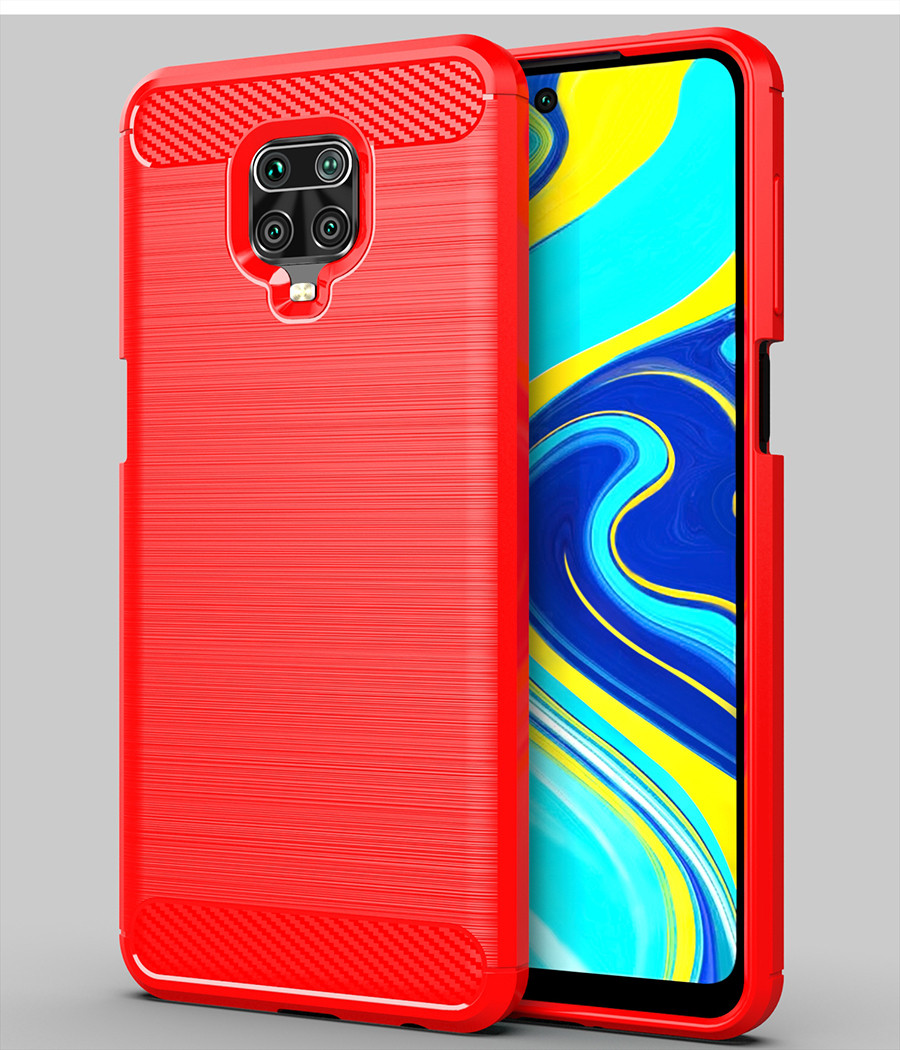 

TPU чехол накладка Urban для Xiaomi Redmi Note 9 Pro / Note 9S (3 цвета) красный