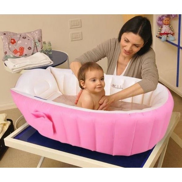 

Надувная ванночка Intime Baby Bath Tub с насосом, Розовая, Розовый