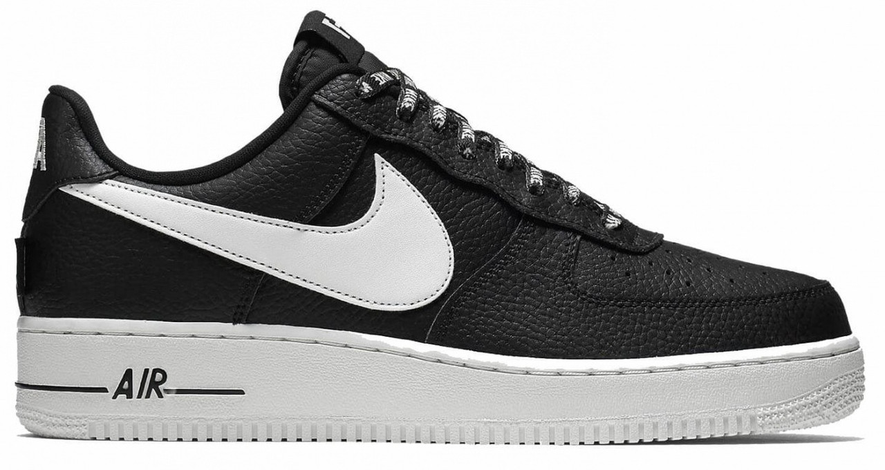 air force 1 low black white