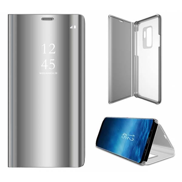 

Чехол книжка зеркало Clear View для Samsung Galaxy S10E серебряный