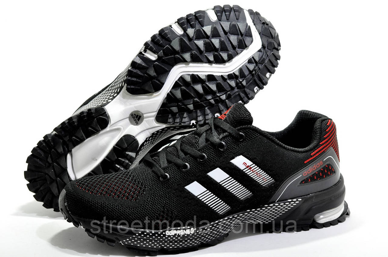 

Мужские беговые кроссовки в стиле Adidas Marathon TR 2020, Чёрный/Красный/Белый 44-28см.