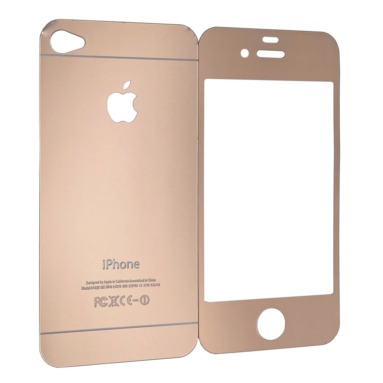 

Защитное стекло DK Mirror back / face для Apple iPhone 4 / 4S (rose gold)