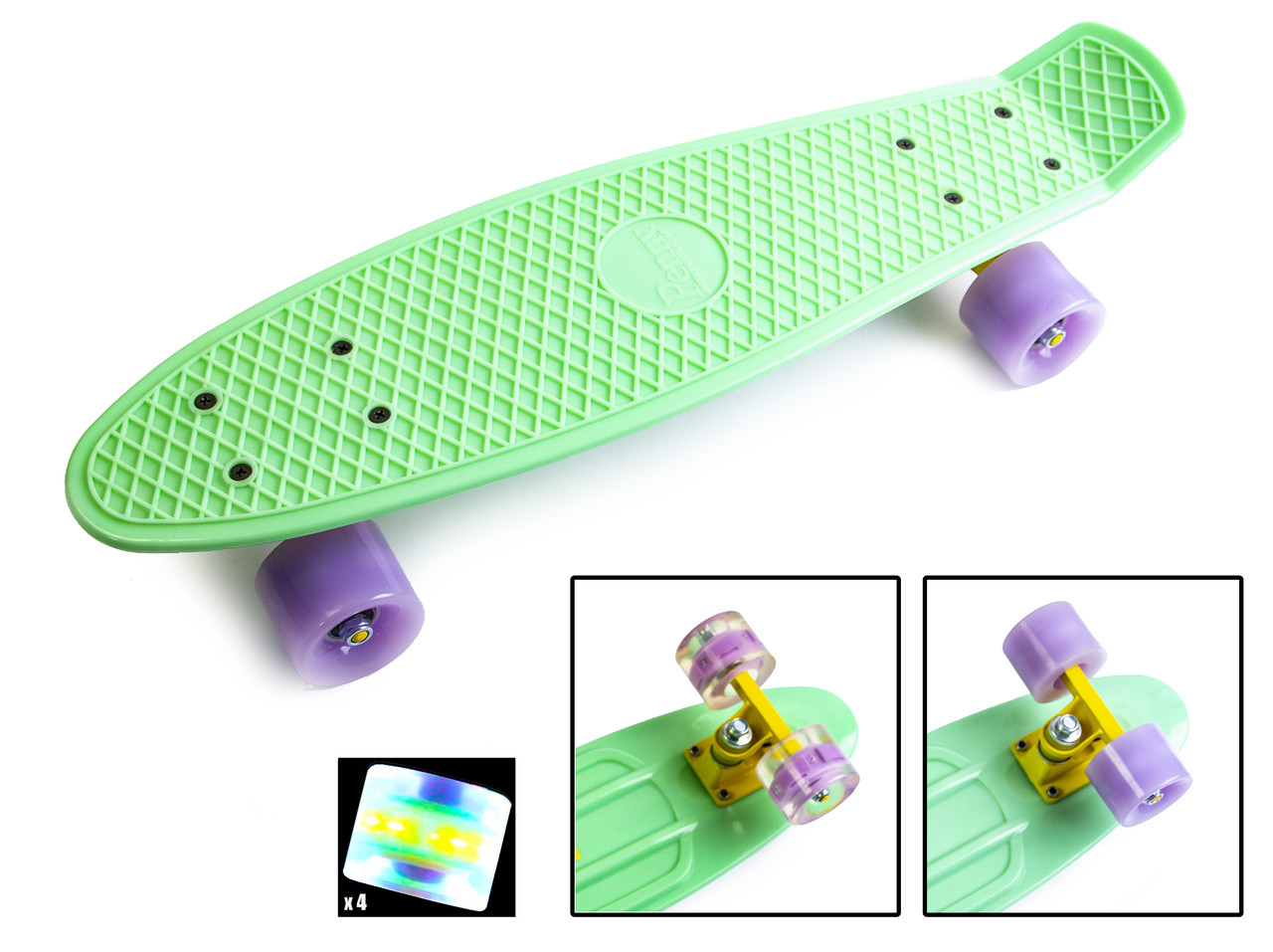 

Penny Board Мятный цвет Светящиеся колеса