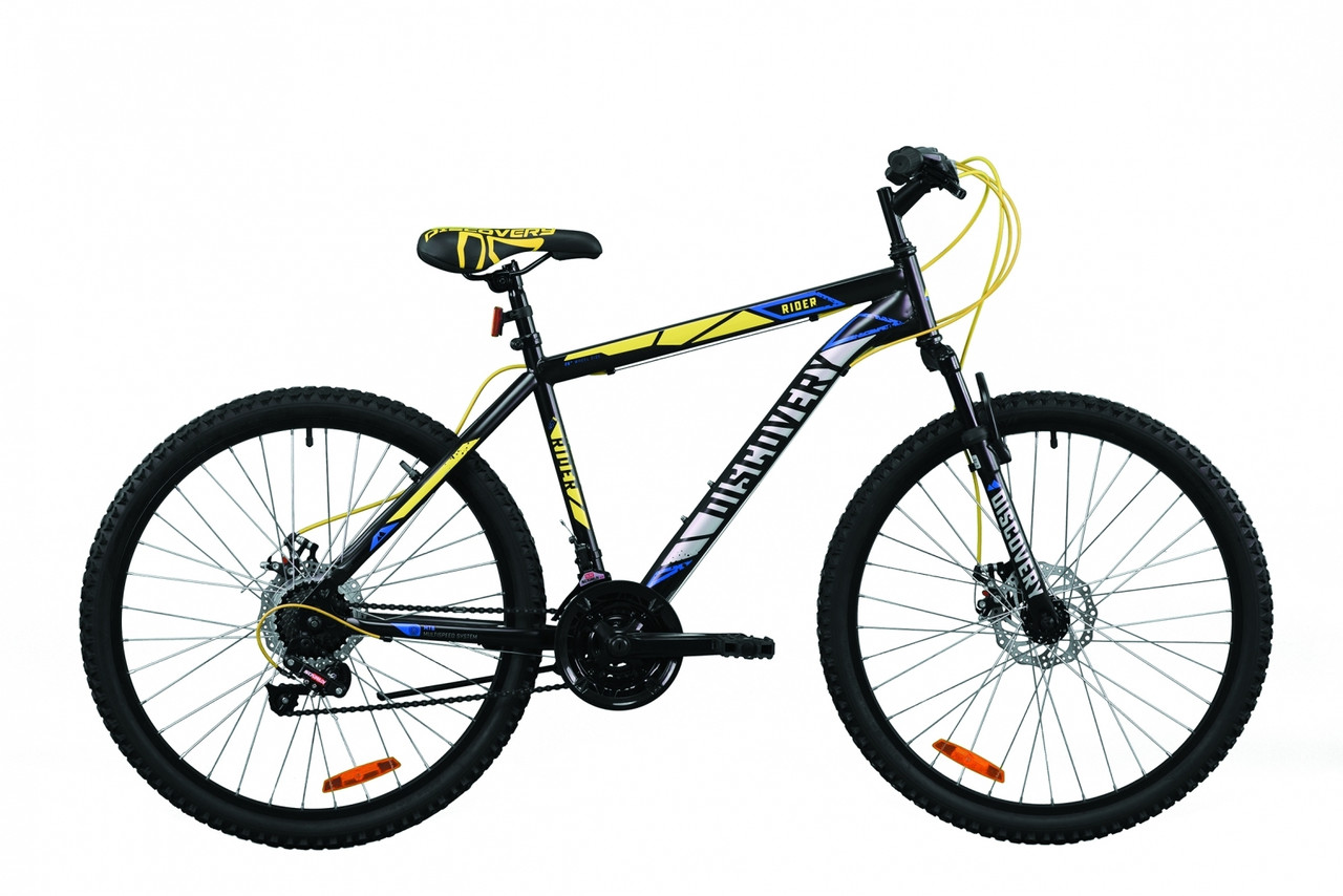 

Велосипед 26" Discovery RIDER DD 2020 (черно-салатно-серый (м