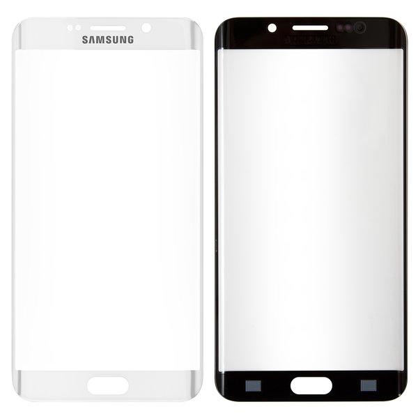 Стекло корпуса для Samsung G928 Galaxy S6 EDGE Plus, белый