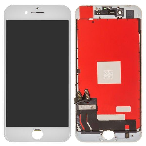 Дисплей для Apple iPhone 8, iPhone SE 2020, белый, с тачскрином, с рам
