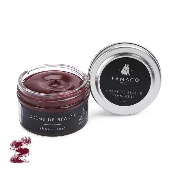 

✅ Темно-рубиновый крем для обуви Famaco Creme De Beaute, 50 мл, Красный