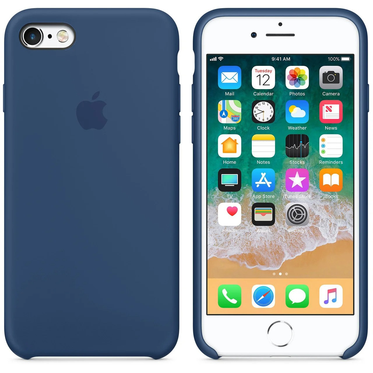 

Чехол Silicone Case для Apple iPhone 6 Plus/6S Plus морской синий (20 Navy blue) Эксклюзив