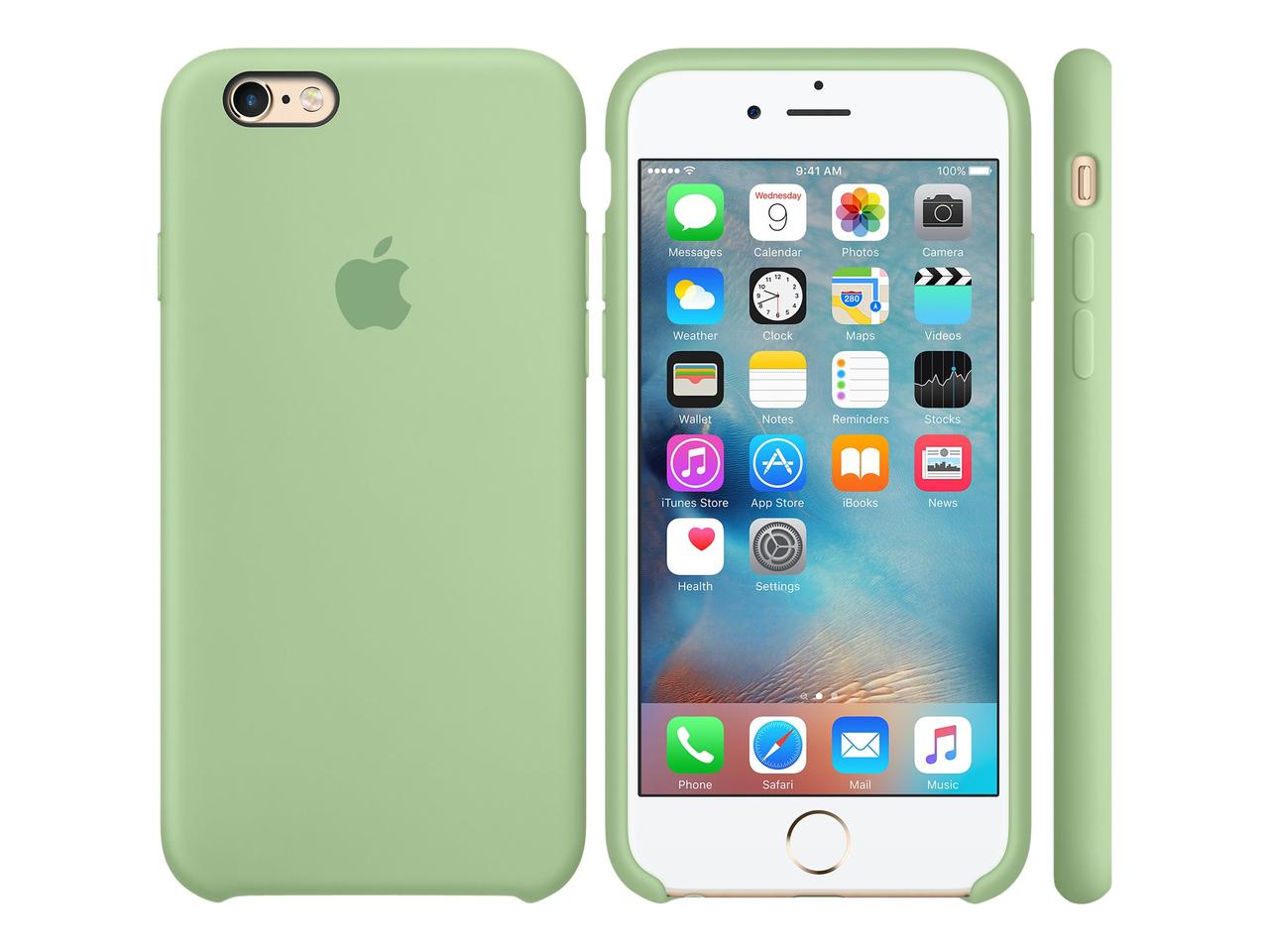 

Чехол Silicone Case для Apple iPhone 6/6S светло-оливковый (01 Shiny olive) Премиум