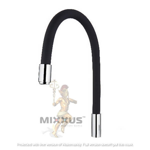 

Смеситель для кухни Mixxus Premium излив силиконовый черный