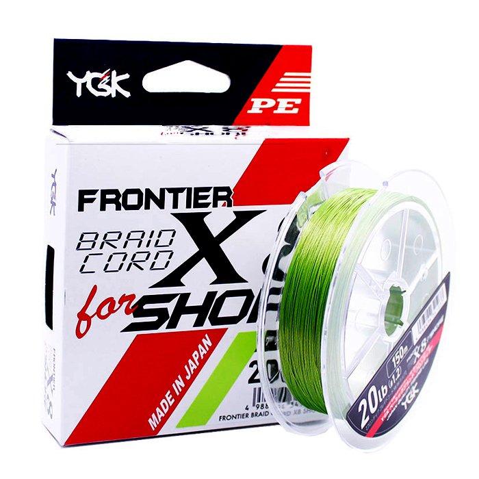 

Шнур YGK Frontier Braid Cord X8 150m (зелёный) #1.0/0.165mm 16lb/7.2kg, Зеленый