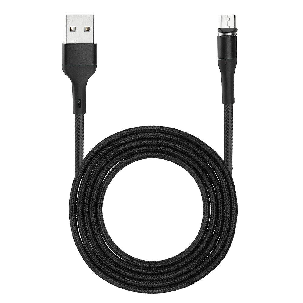 

Кабель магнитный MicroUSB USAMS US-SJ335 U29 |2A, 100см| Черный, Black