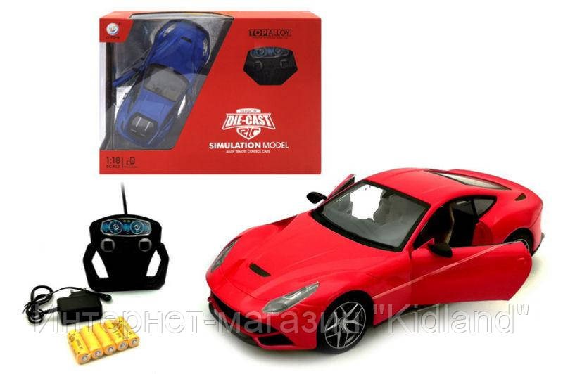 

Машина "Ferrari" металева на радіокеруванні, акумулятор, в коробці JT0137 р.40,5*10,5*29,5 см