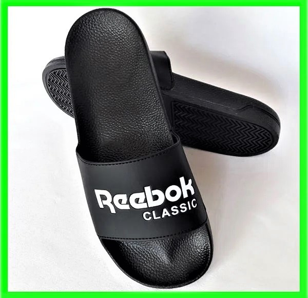 

Мужские Шлёпанцы Тапочки Reebok Сланцы Рибок Чёрные (размеры: 41,42,43,44,45)