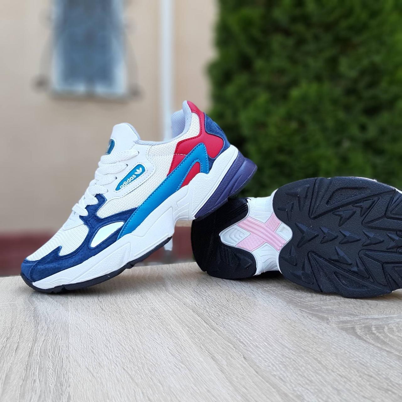 

Кроссовки женские Adidas Falcon белые, Адидас Фалкон, дышащий материал, прошиты. Код OD-20098 38