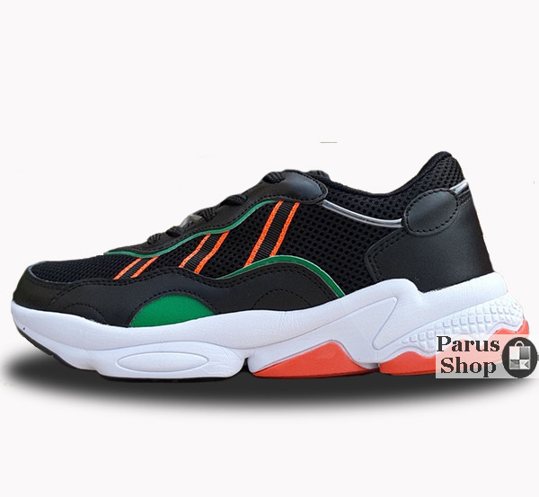 

Мужские кроссовки Adidas Ozweego Black /Green 43, Черный