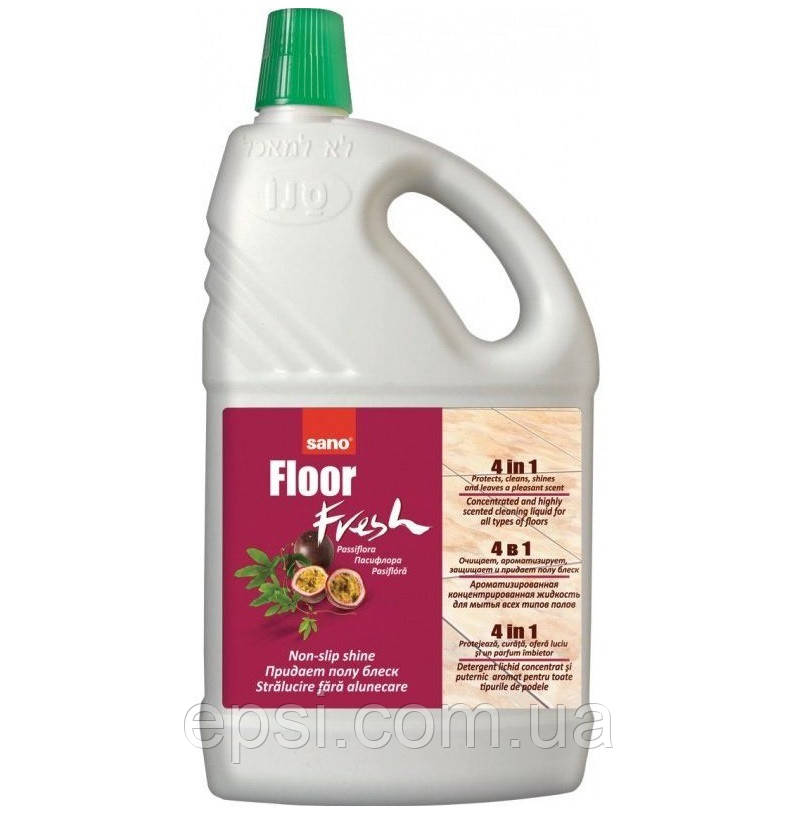 

Средство для мытья пола всех типов SANO Floor Fresh Passiflora, 2 л