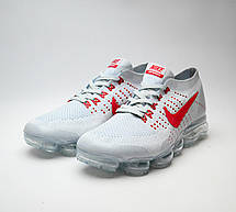 Кроссовки женские Nike VaporMax (белые-красные) (на стилі), фото 3