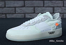 Кросівки чоловічі Off-White X Nike Air Force (білі) (на стилі), фото 2