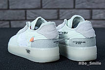 Кросівки чоловічі Off-White X Nike Air Force (білі) (на стилі), фото 3