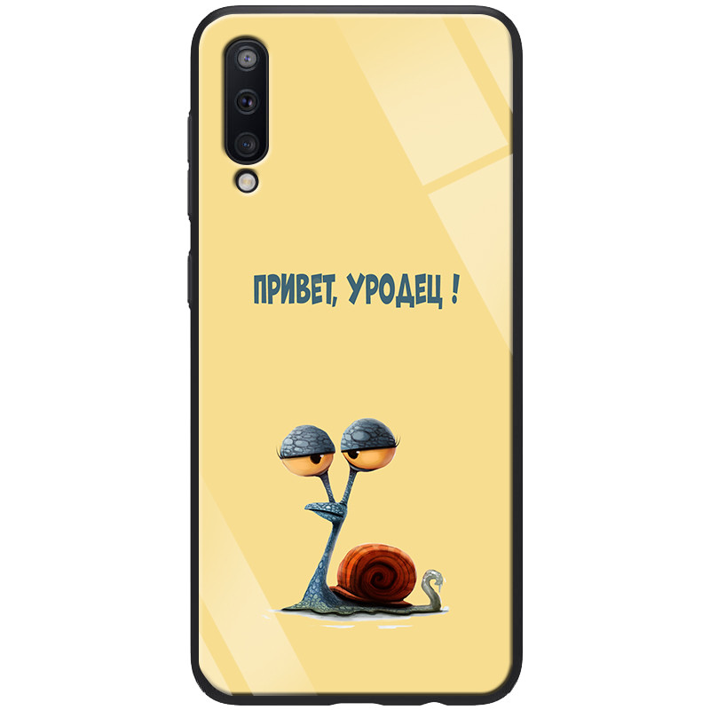 

TPU+Glass чехол ForFun для Samsung Galaxy A70 (A705F), Привет уродец / желтый