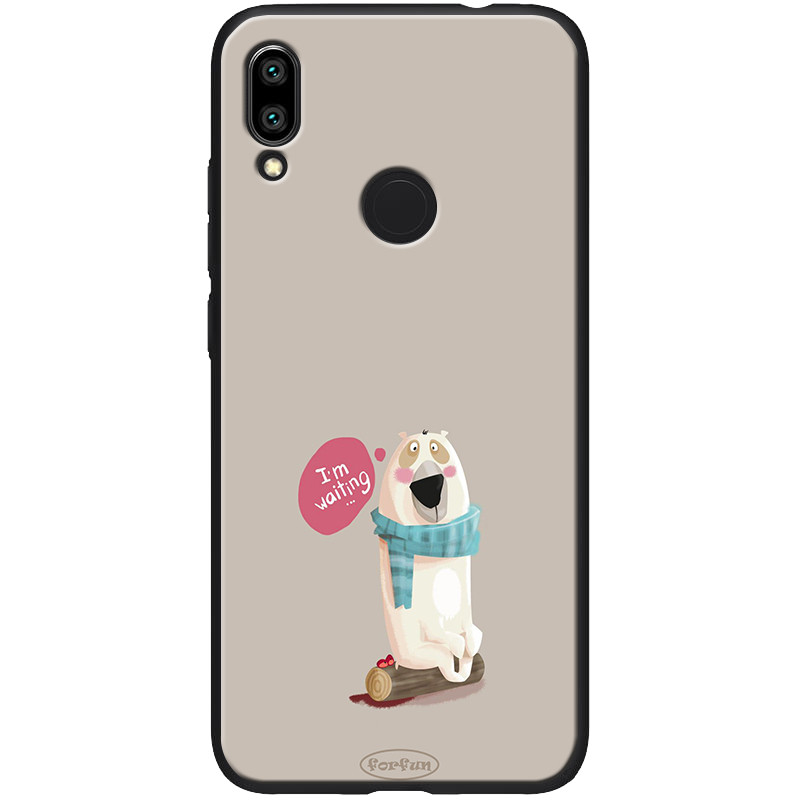 

TPU+PC чехол ForFun для Xiaomi Redmi Note 7 / Note 7 Pro / Note 7s, I am waiting / серый
