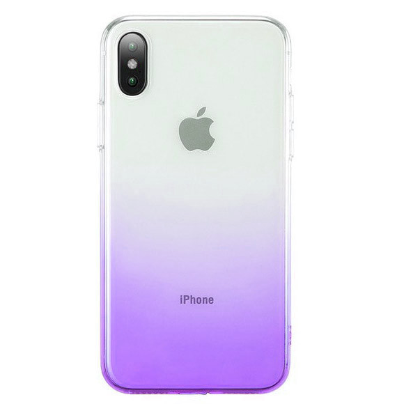 

TPU+PC Ombre для Apple iPhone XS Max (6.5"), Фиолетовый