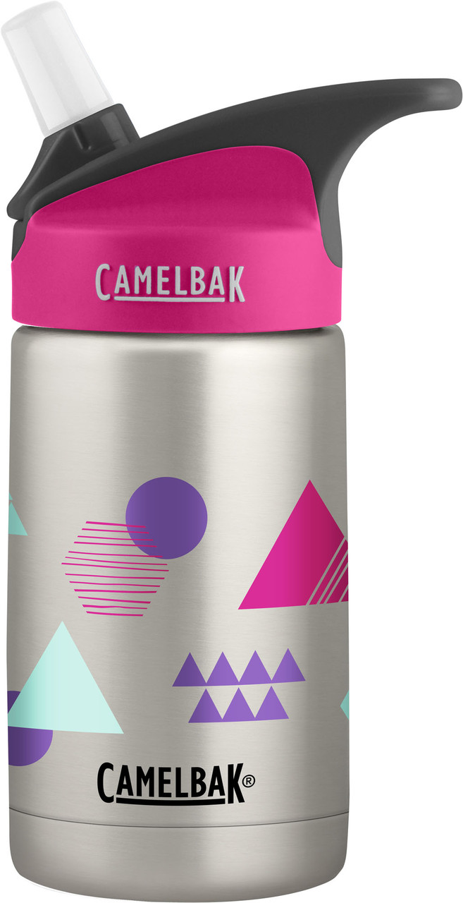 

Детская термобутылка CamelBak eddy Kids Vacuum Stainless 0.4L из нержавеющей стали Layered GEO, Розовый