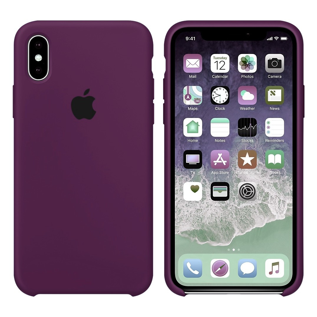 

Силиконовый чехол на айфон/iphone Хs max marsala марсала, Бордовый